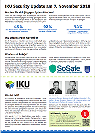 IKU Veranstaltung: IKU Security Update mit soSafe